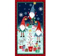 HOLIDAY GNOMES - 24" Panel