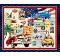 ROUTE 66 PANEL - 36" REPEAT