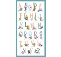 ALPHABET YOGA PANEL -24" REPEAT