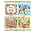 BOOKS ARE MAGIC PANEL -36" REPEAT