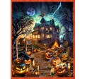 SPOOKY HALLOWEEN HAUNTS PANEL -36" REPEAT