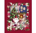 PAWS & CLAUS CHRISTMAS PANEL 44'' X 36''
