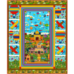 Flying High Quilt feat. Acme Flying School by Marsha Evans Moore - free pattern available November 2026