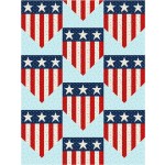 Star Spangled Shield Quilt  feat. Aviation Adventure by Sew Much More 