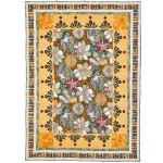 Balinese Flowers Quilt by Denise Russell of Pieced Brain /46.5"x64-3/4"