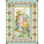 Honey For Sale Bee Culture Quilt by Marsha Evans Moore /46"x61.5"- free pattern available in July, 2023