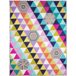 Bias Tile Quilt by Marinda Stewart / 43"X57"