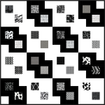 Black and White Quilt by Susan Emory