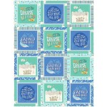 Block Talk -make a splash Quilt by Swirly Girls / 62"x82"