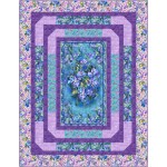 Beveled Quilt feat. Brush of Iris by Kari Nichols Quilting Renditions