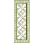 Good Fortune Tablecloth Quilt feat. Budding Roses by Brenda Plaster
