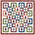 Bustling Bazaar Quilt by Natalie Crabtree / 75-3/4"x75-3/4"