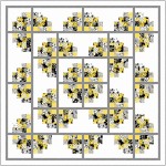 Golden Illusions Quilt by Ladeebug Designs feat. Buttercup 