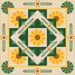 Sunflower Quilt feat. cotton couture by Project House 360