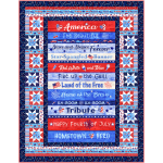 Celebrate the USA Hometown America Quilt by Marsha Evans Moore /47.5"x57.5" 