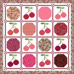 Cherry on Top Quilt feat. Cherry Pop by Natalie Crabtree - free pattern available November 2026