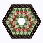 round up tree skirt christmas rodeo by siobhan Fitzpatrick /50"Wx50"H 