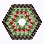 round up tree skirt christmas rodeo by siobhan Fitzpatrick /50"Wx50"H 