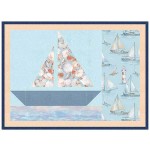 Set Sails placemat coastal living by Karen Bialik 