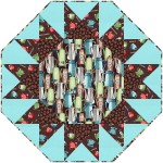 sunburst topper coffee culture by fabric addict /20"Wx20"H