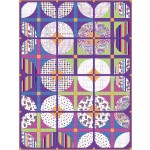 Courtyard - Colorforms Quilt by Everyday Stitches 64"x85"