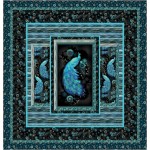 COLORFUL SILENCE BY THE FABRIC ADDICT QUILT FEAT. MAGNIFICENT PEACOCK 