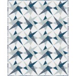 Spinners Quilt feat. Cottagecore Blue by Christine Stainbrook