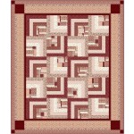 HIdden Cottage Boxes Quilt feat. Cottagecore Terracotta by Ladebug Design