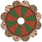 sugarplum treeskirt feat. cozy little christmas by Project House 360- free pattern available in june, 2026
