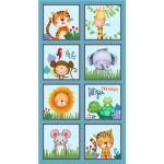 JUNGLE ANIMAL PANEL -24" REPEAT