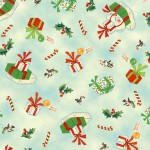 Snowy Playground from the Vintage Christmas Collection by Michael Miller  Fabrics