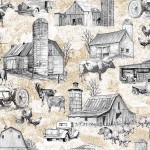 ON THE FARM TOILE