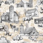 ON THE FARM TOILE