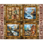 LAKESIDE REFLECTIONS PANEL 44'' X 36''