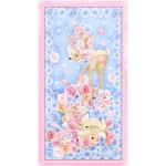DEER IN THE GARDEN -24" panel