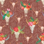 BOHO BULL SKULL