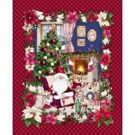 PAWS & CLAUS CHRISTMAS PANEL 44'' X 36''