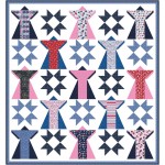 Yukata Closet Doll Festival Quilt by Natalie Crabtree /68"x75"