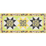 Easy Star Table Runner Best BBQ Ever Quilt by Fabric Addict  /18"x42" 