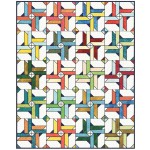 Fairy Frost Give it a Whirl - Crayon Box Quilt by Sam Hunter of Hunter's Design Studio /64"x80"