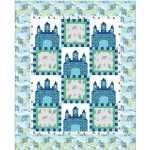 Fairy Tales Aqua Quilt by heidi pridemore /64"x79"
