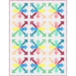 Rainbow Arrows -fairy Frost Quilt by Flying Parrot Quilts 44"x58"