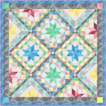 Shimmering Stars -fairy Frost Quilt by Marsha Evans Moore 63.5"x63.5"