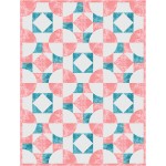 Monochromality  -fairy Frost Quilt by On Williams Street 56"x74"