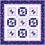 Nana's Picnic Fly by, butterfly Quilt by Brenda Plaster  /49.5"x49.5"