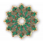 Fold 'n Stitch Wreath from africa quilt by poorhouse quilt designs 