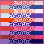 hi lo warm garden Pindot by material girlfriends /60"x60"