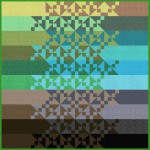 hi lo  cool garden Pindot by material girlfriends /60"x60"