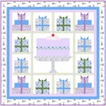 Happy Birthday Lilac Quilt by Natalie Crabtree /68-1/2"x68-1/2"