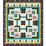 tree line happy camper quilt by fabric addict /67"Wx77"H
